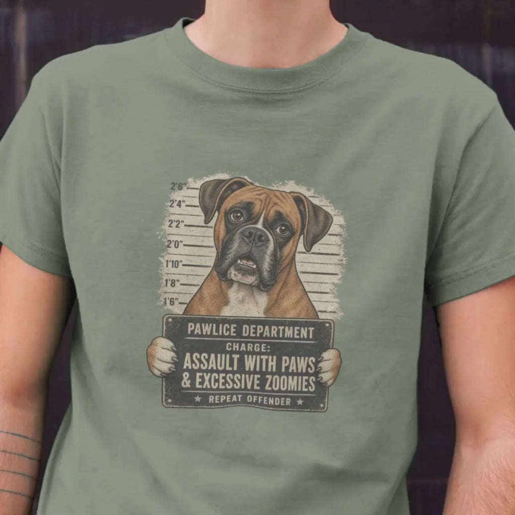 Funny Boxer Mugshot Shirt
