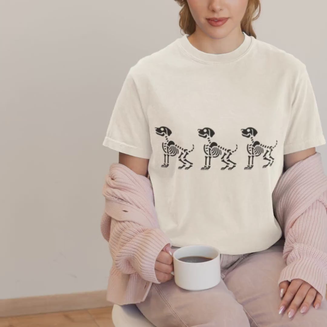 Skeleton Dog Halloween Shirt