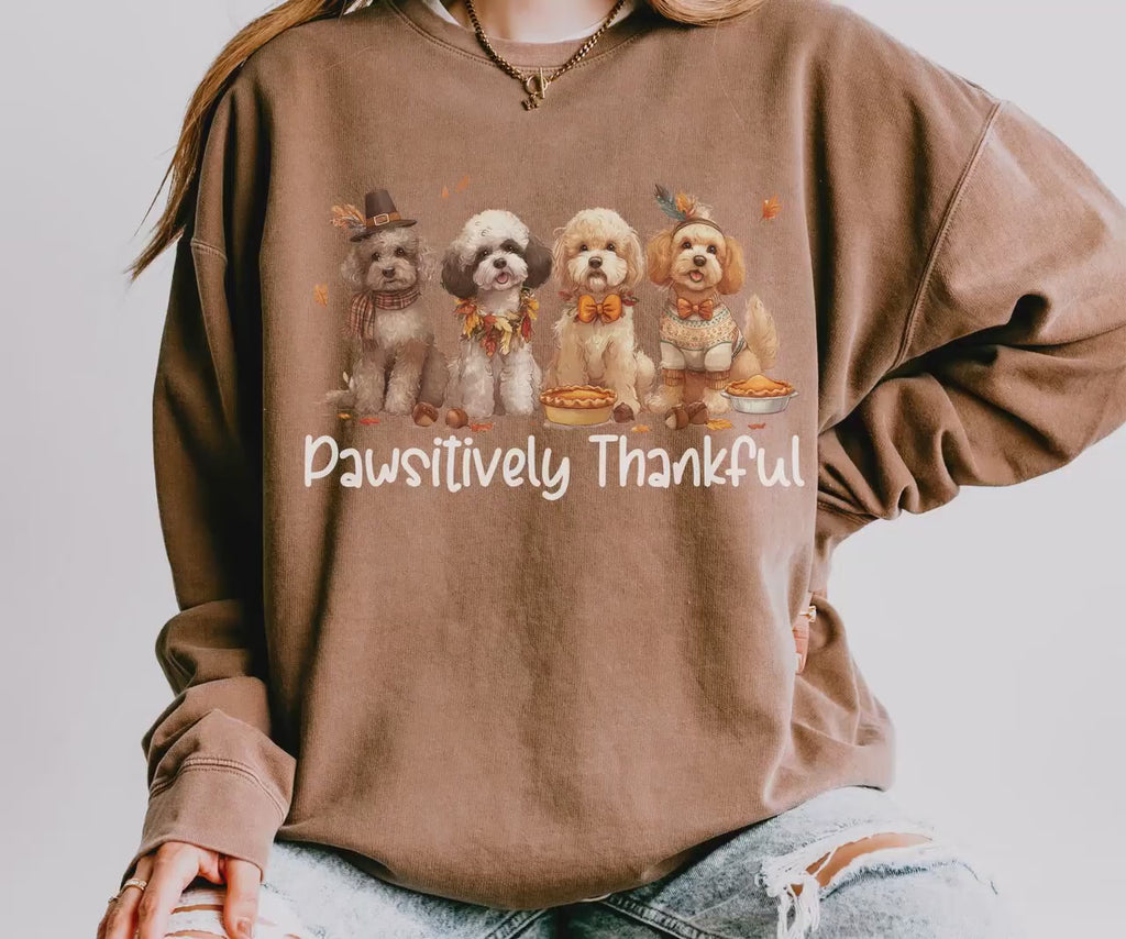 Poodle Thanksgiving Sweatshirt