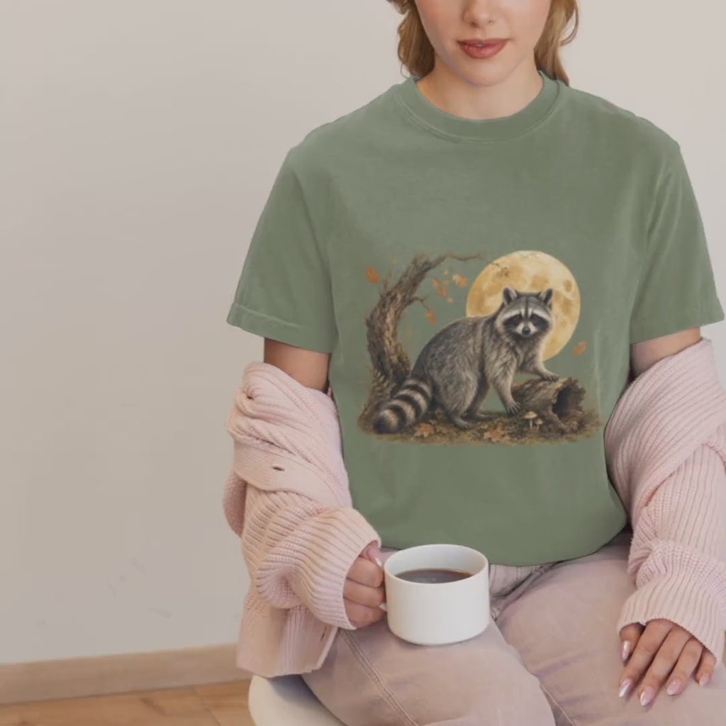 Cottagecore Raccoon Shirt