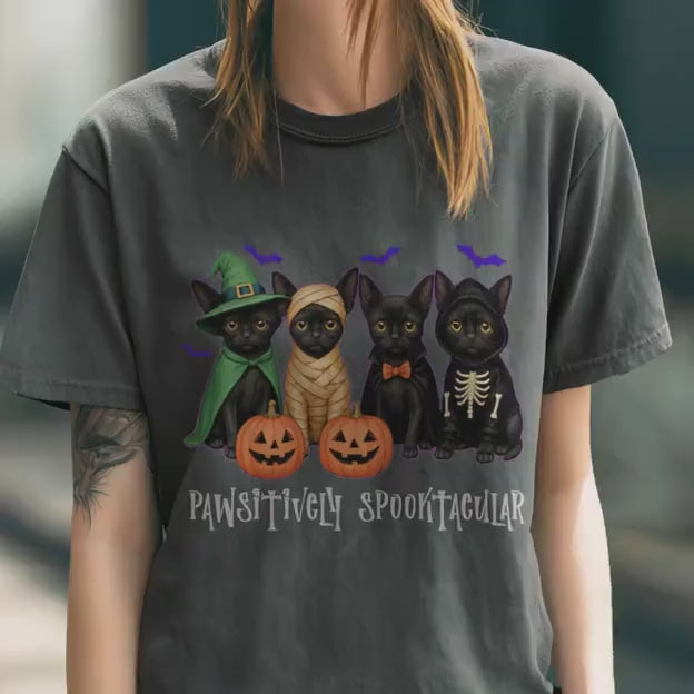 Black Cat Halloween Shirt