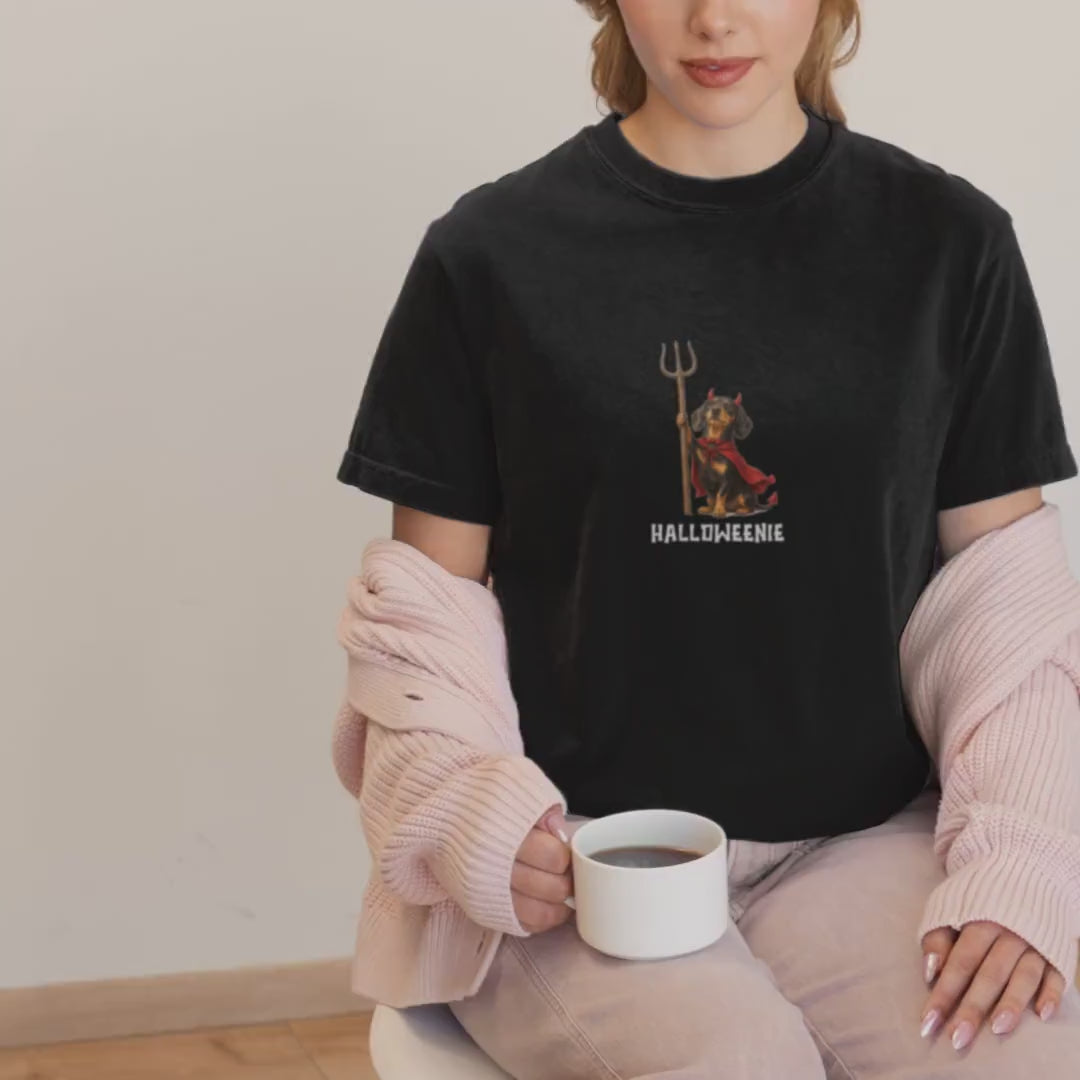 Devil Dachshund Halloween Shirt