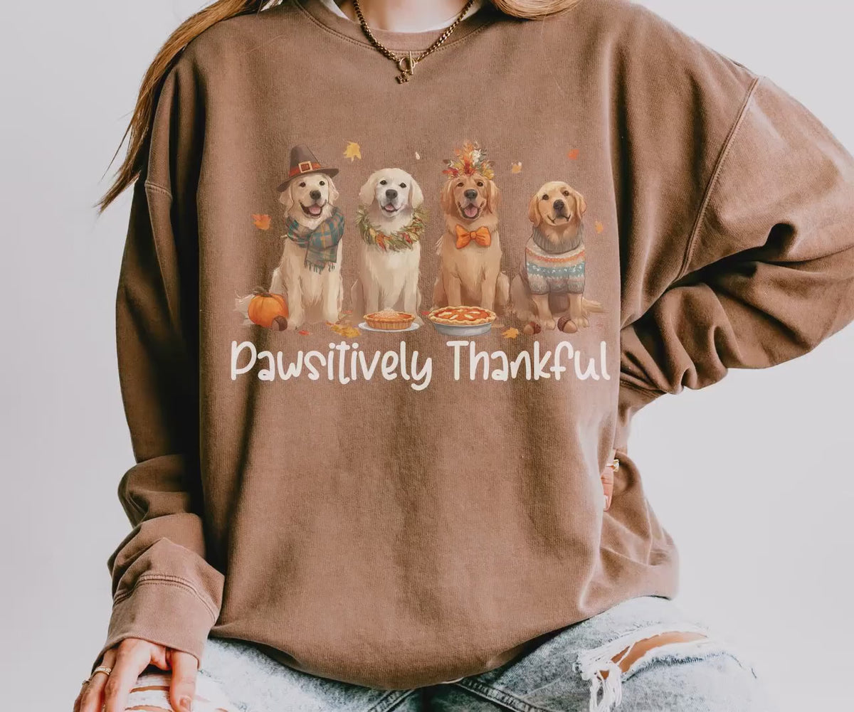 Golden Retriever Thanksgiving Sweatshirt