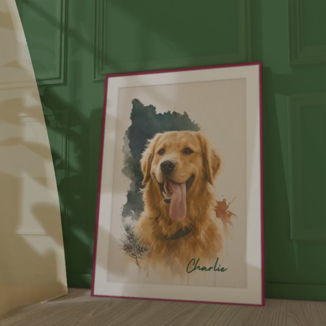 Christmas Custom Pet Photo Poster