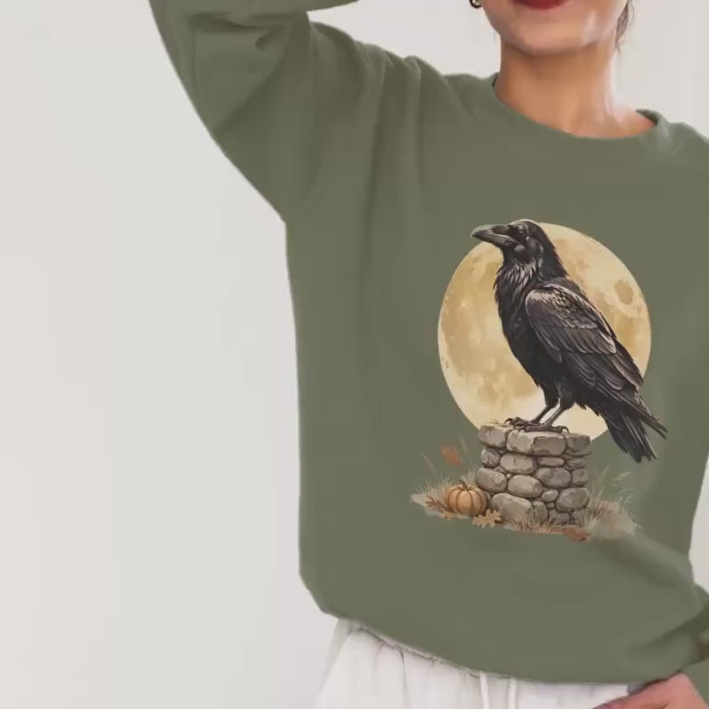 Gothic Raven Sweatshirt