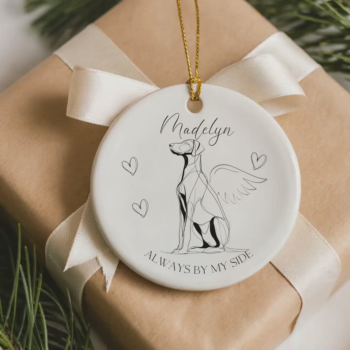 German Pointer Memorial Ornament