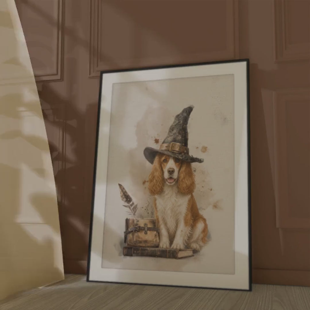 Cocker Spaniel Witch Poster