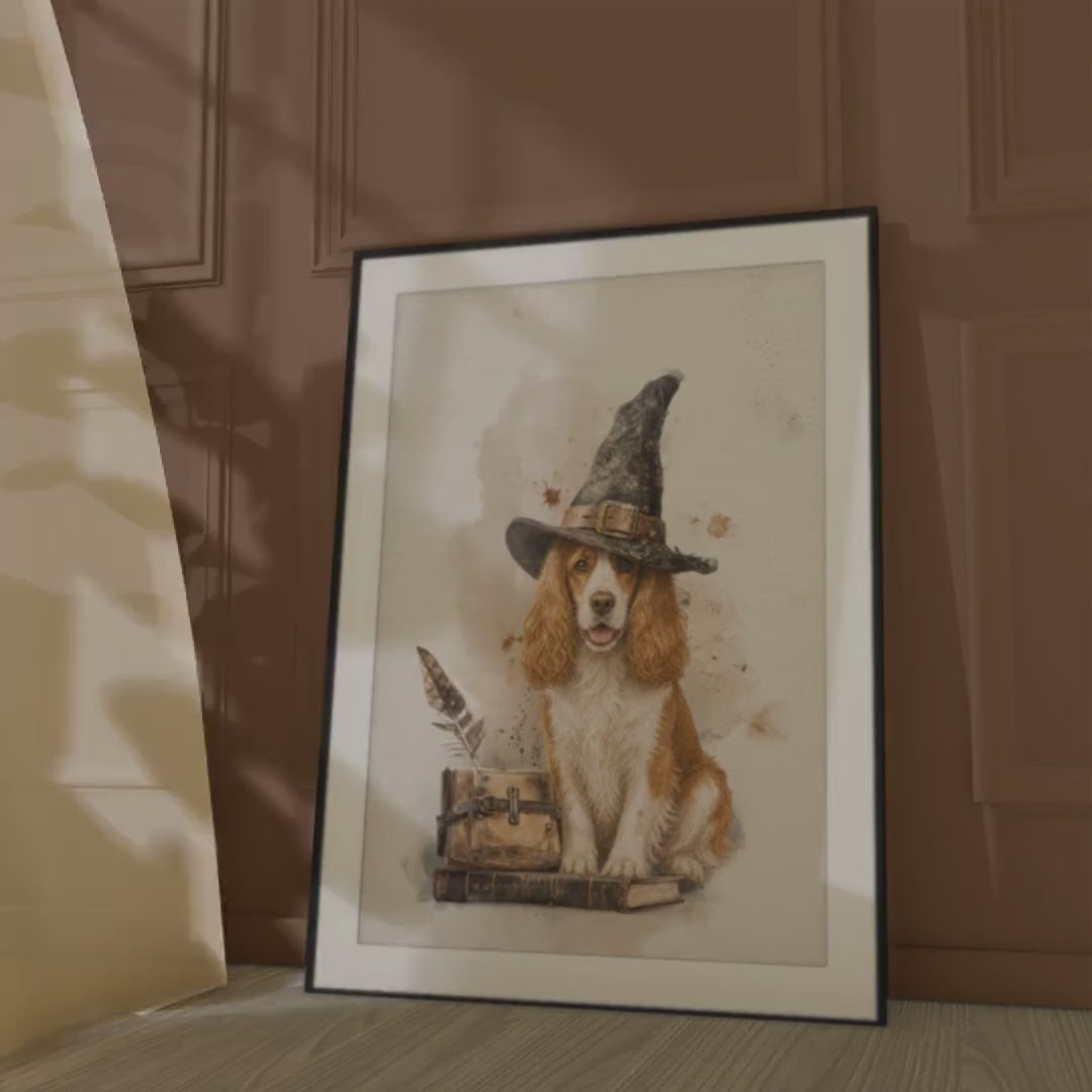 Cocker Spaniel Witch Poster