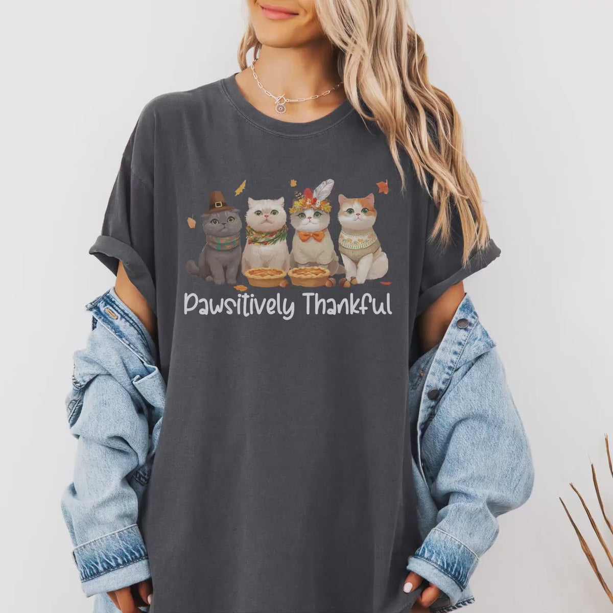 Cat Mom Thanksgiving Shirt