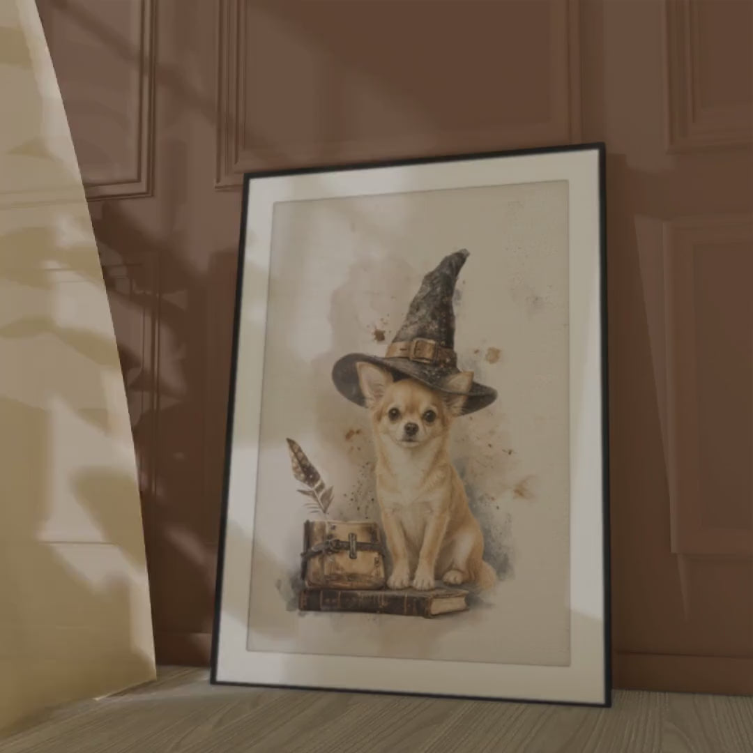Chihuahua Witch Poster