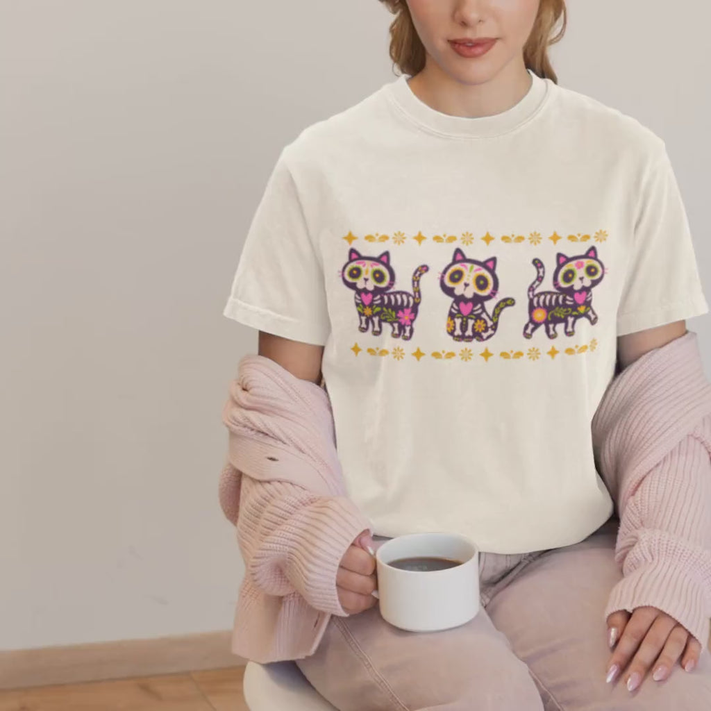 Day of the Dead Cat Shirt