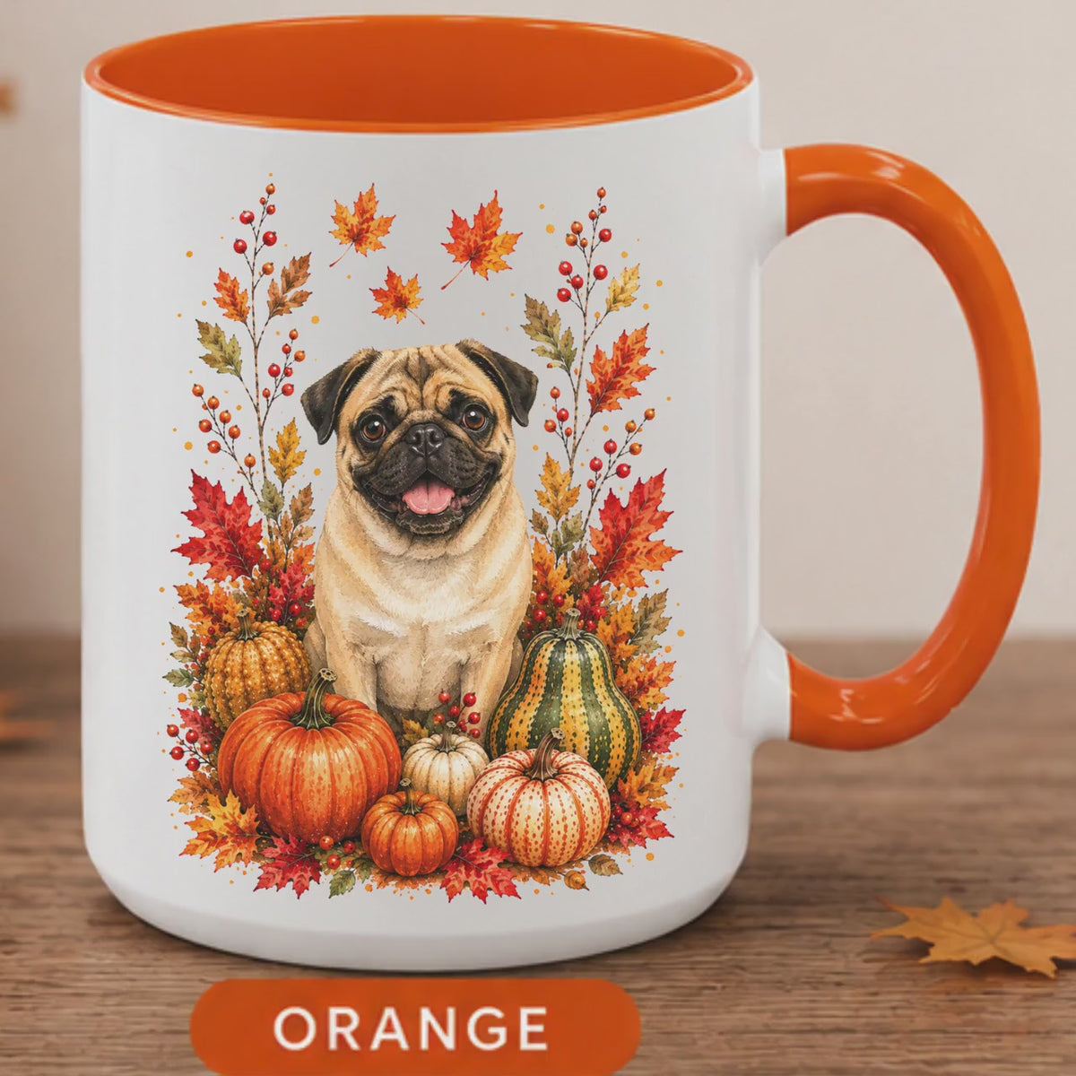 Pug Fall Coffee Mug