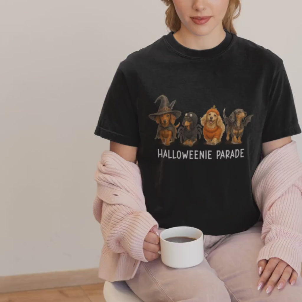 Halloweenie Parade Dachshund Shirt