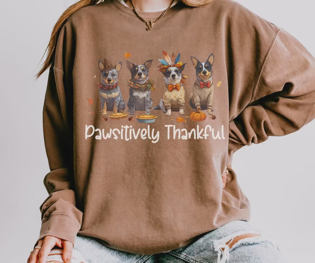 Blue Heeler Thanksgiving Sweatshirt