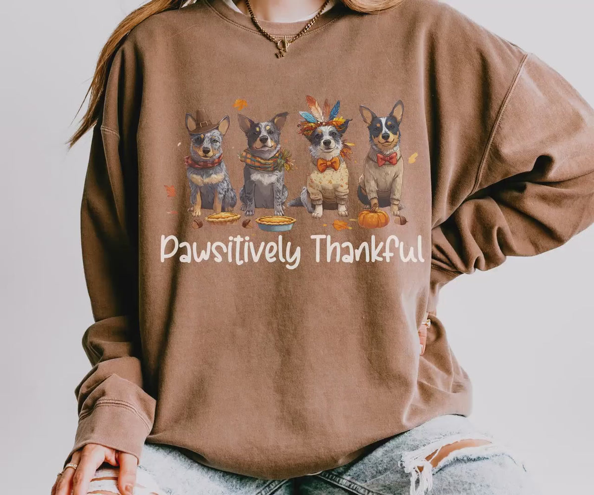 Blue Heeler Thanksgiving Sweatshirt