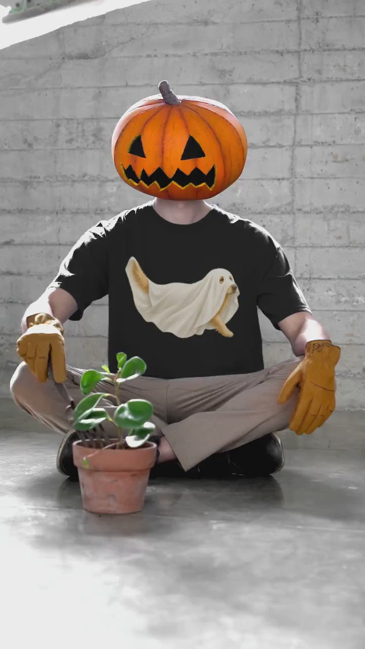 Ghost Golden Retriever Halloween Shirt