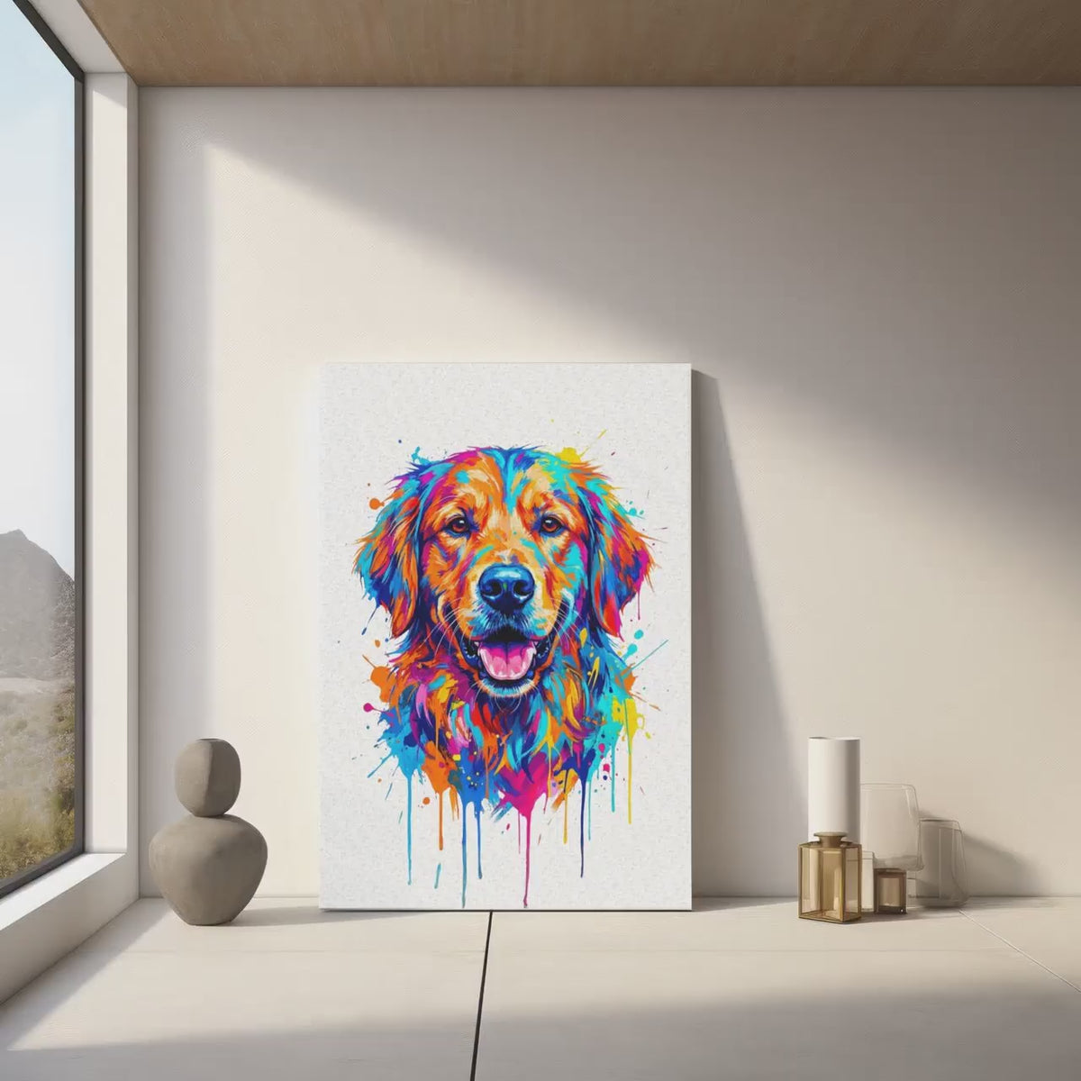 Golden Retriever Wall Art Print
