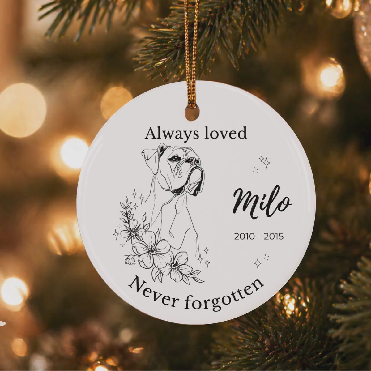 Australian Shepherd Memorial Ornament