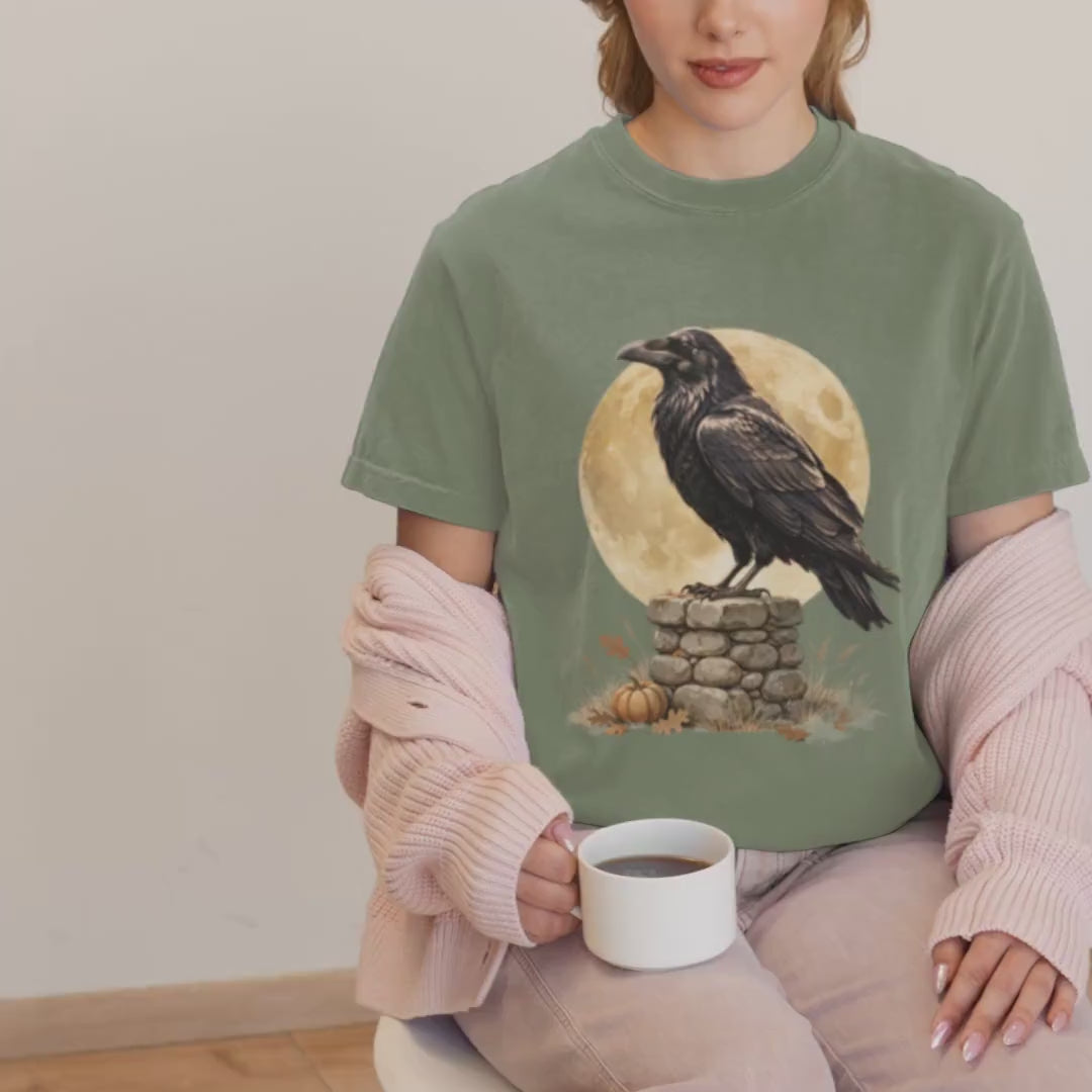 Gothic Raven Halloween Shirt