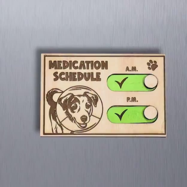 Dog Medication Reminder Magnet