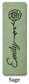 Personalized Birth Flower Magnetic Bookmark